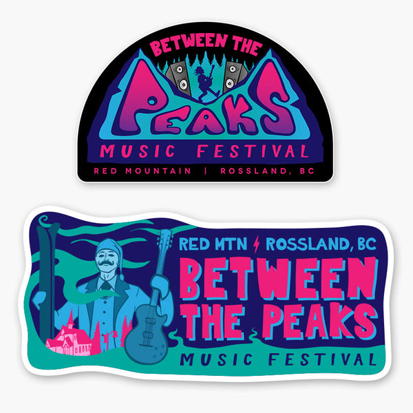 Between The Peaks Stickers (2-Pack) - Piste Off Supply Co.