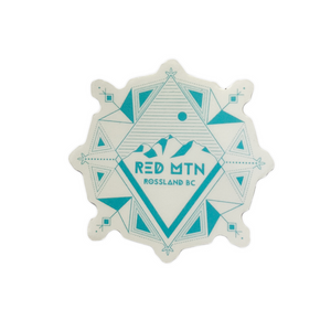 Geometric Snowflake Sticker - Piste Off Supply Co.