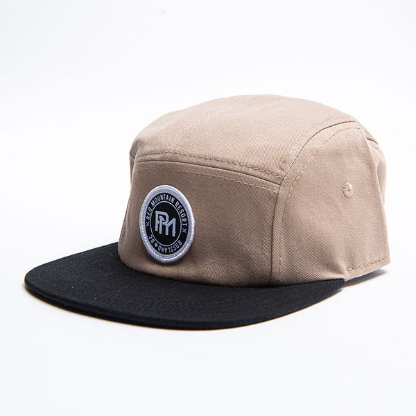 Monogram Woven Label Adult Runners Snap Back Cap - Piste Off Supply Co.