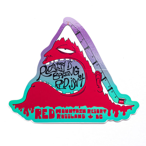 Reality is Boring Sticker Triangle - Piste Off Supply Co.